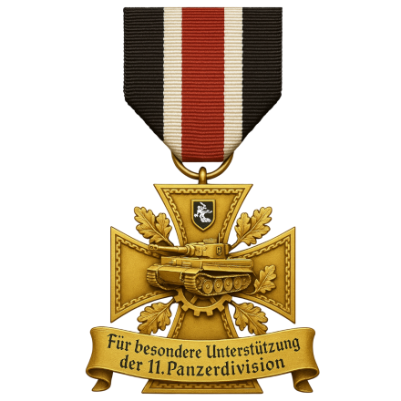 Ehrenkreuz der 11.Panzerdivision Gold